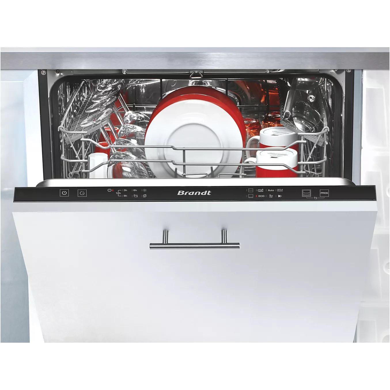 Brandt BBJ3424LB – lave-vaisselle encastrable 59,8 cm, 14 couverts